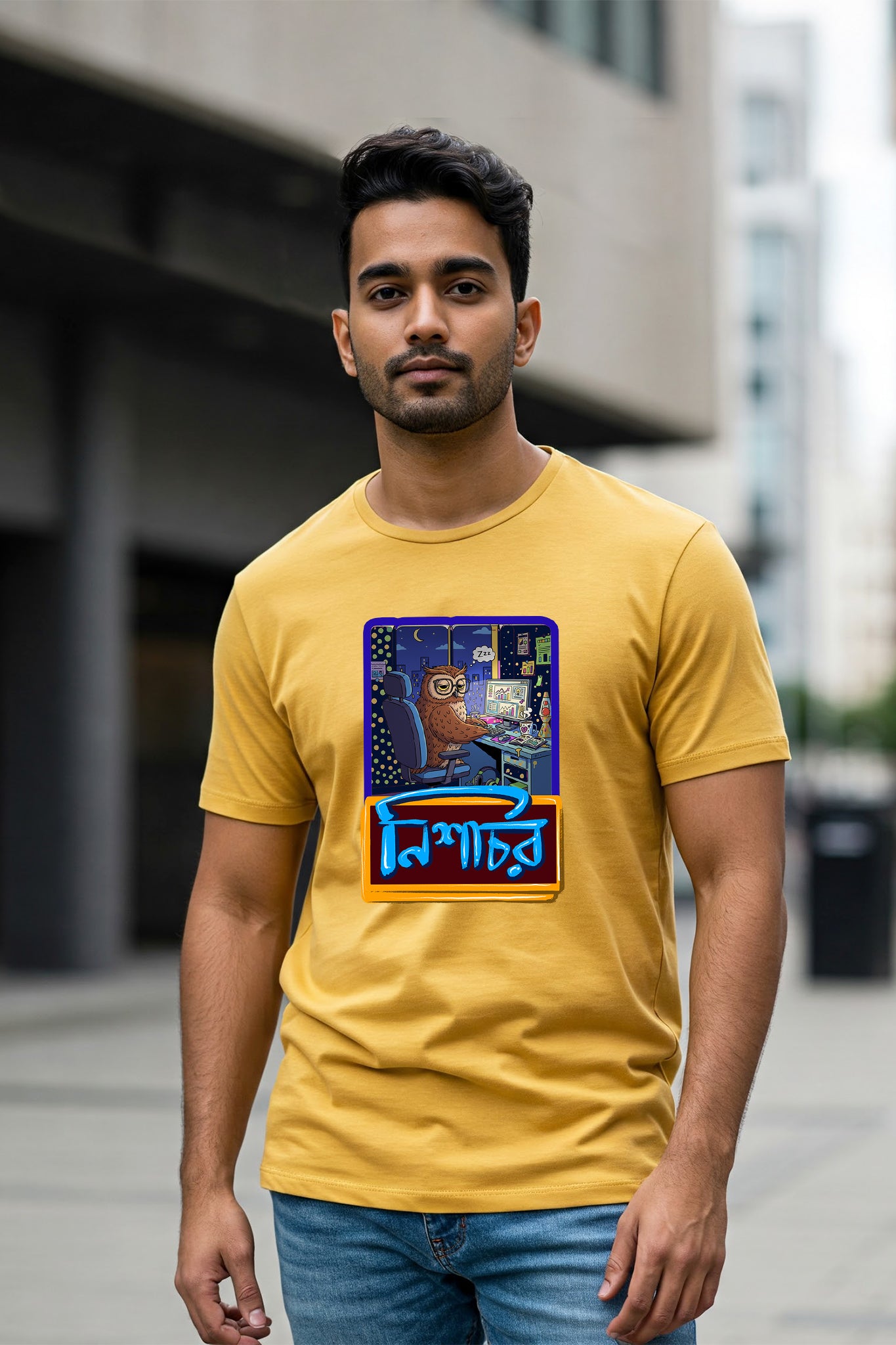 KRAZYKIND Nishachor in vibrant colors, showcasing detailed patterns and soft fabric texture, designed for comfortable wear.