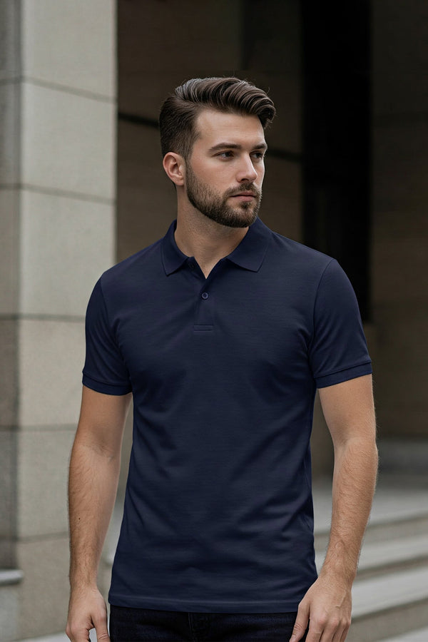 Navy Blue Polo Shirt KRAZYKIND
