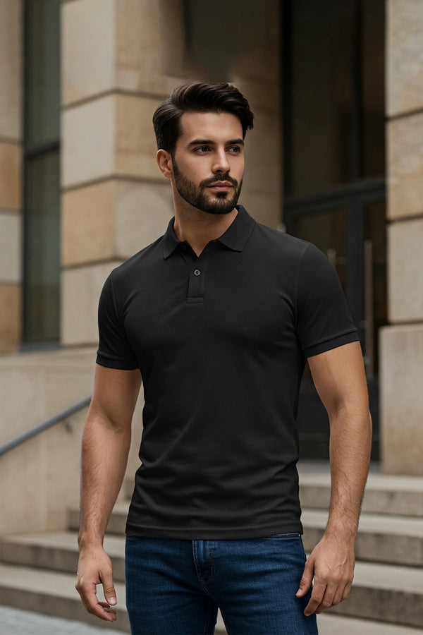 Black Polo Shirt KRAZYKIND