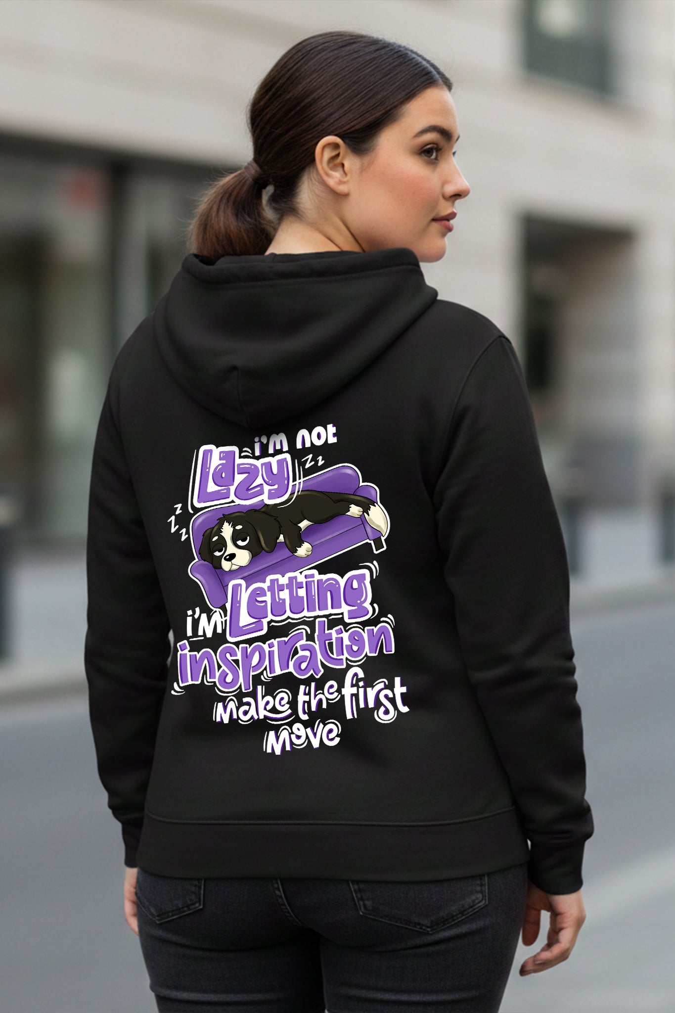 KRAZYKIND Lazy Hoodie in soft fabric with relaxed fit, casual style, and cozy design perfect for lounging and comfort.