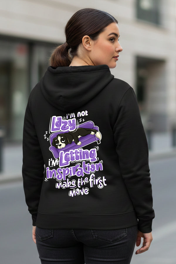 KRAZYKIND Lazy Hoodie in soft fabric with relaxed fit, casual style, and cozy design perfect for lounging and comfort.