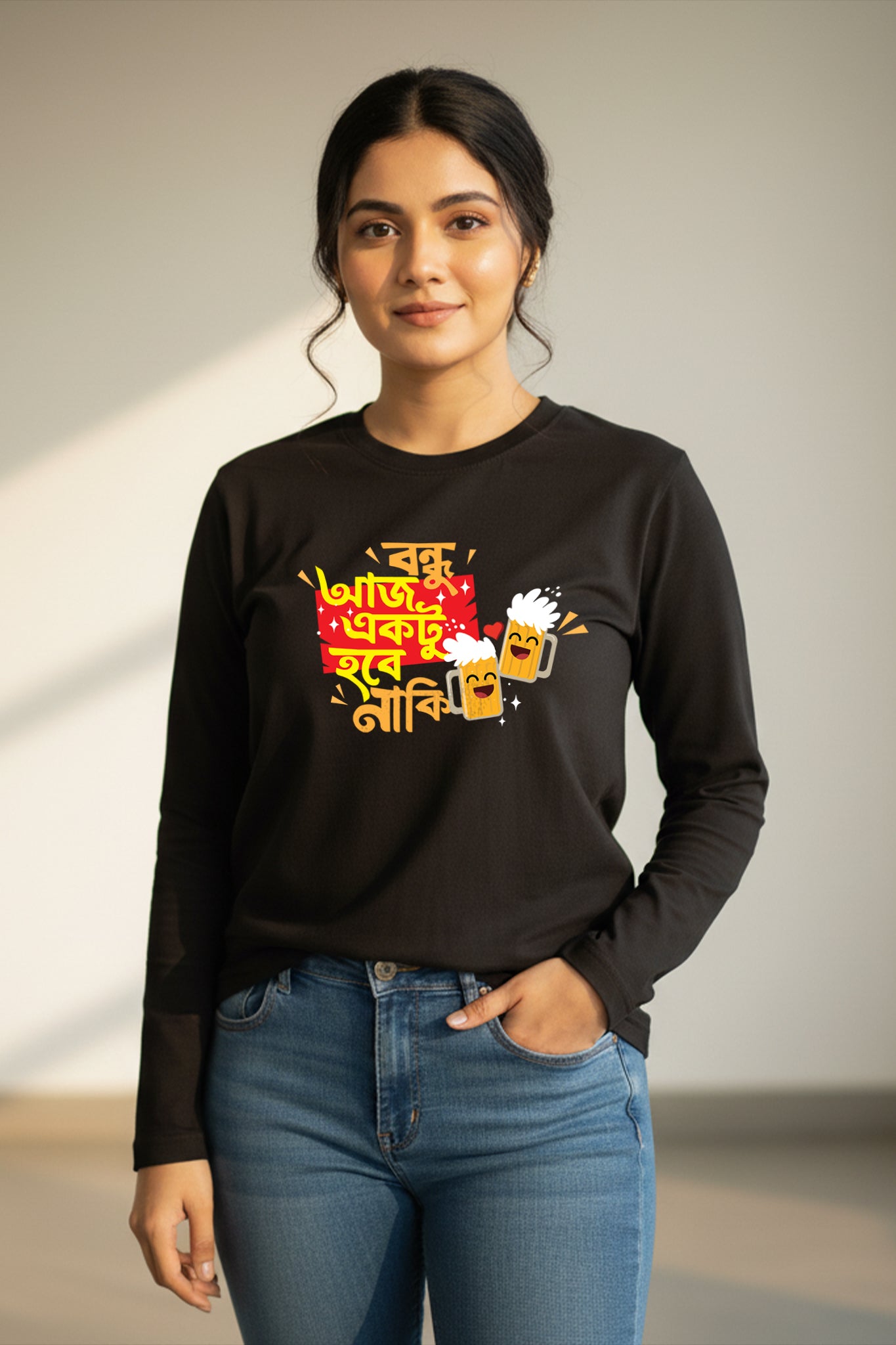 KRAZYKIND Hobe Naki full sleeve shirt in vibrant fabric, featuring detailed embroidery and a stylish fit.