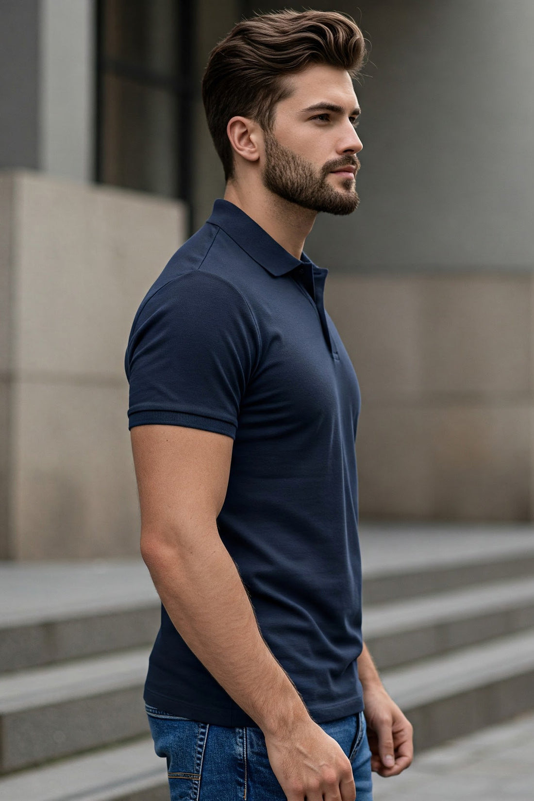 Navy Blue Polo Shirt KRAZYKIND