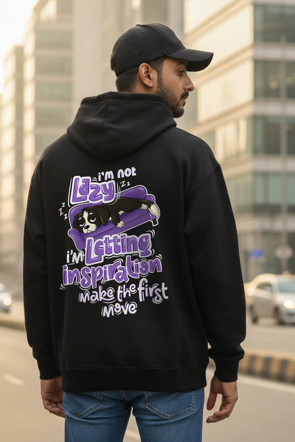 KRAZYKIND Lazy Hoodie in soft fabric, featuring a relaxed fit and stylish design, perfect for casual comfort and lounging.