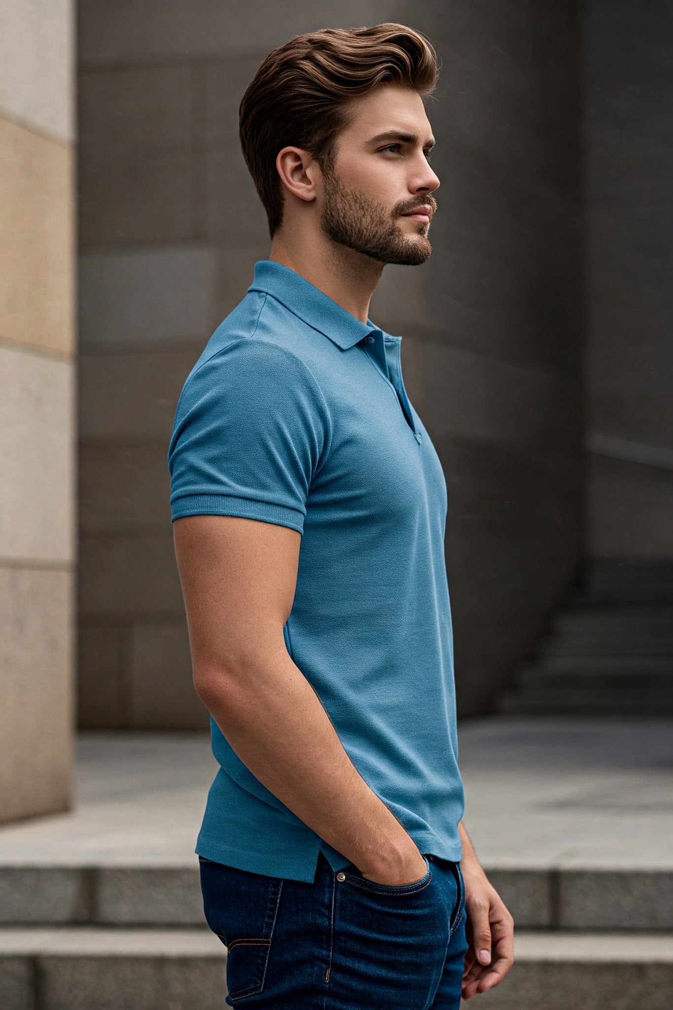 Blue Polo Shirt KRAZYKIND
