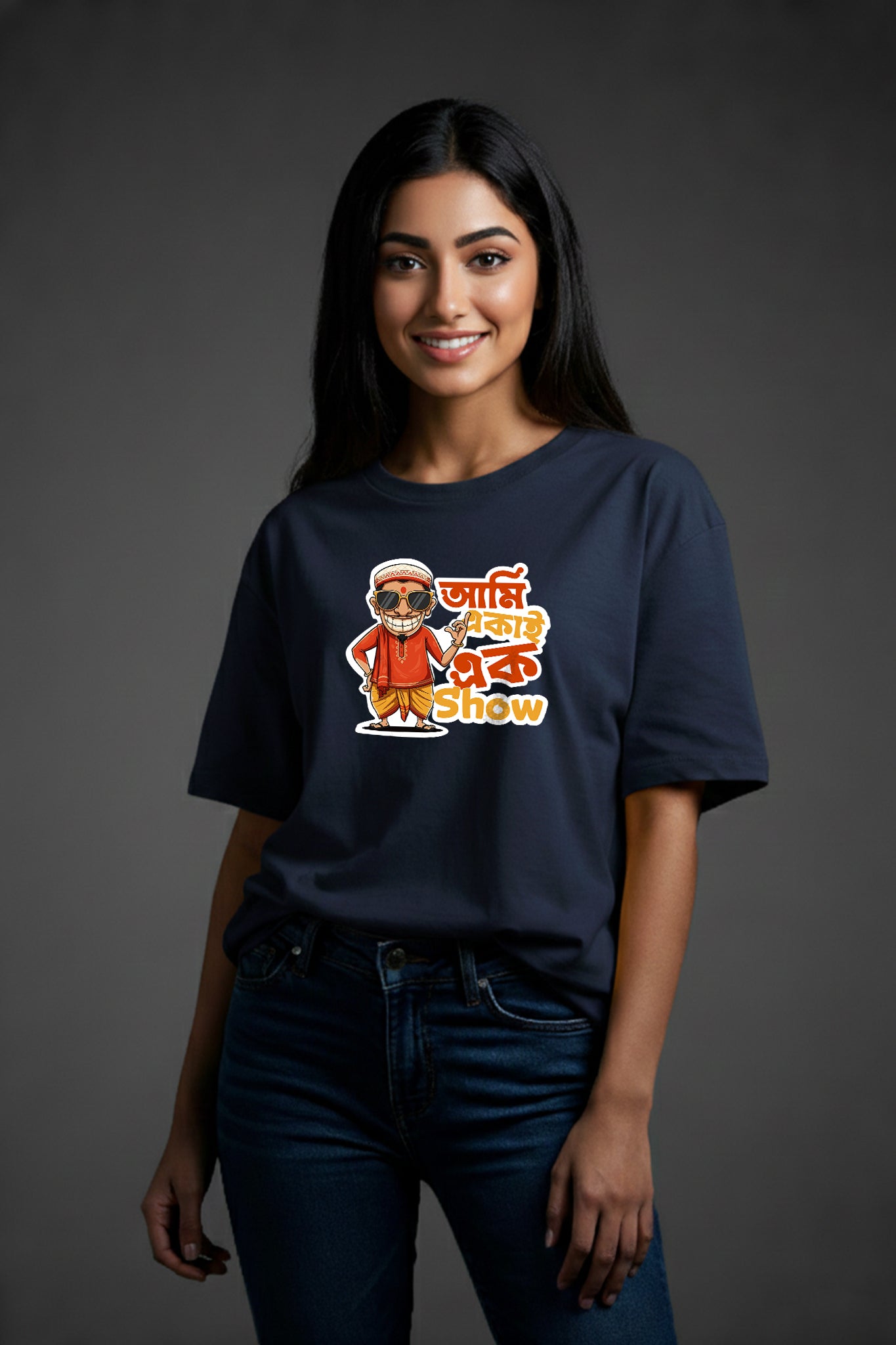 Ami Ekai Ek-show by KRAZYKIND featuring a colorful, vibrant design on a stylish t-shirt with bold graphics.