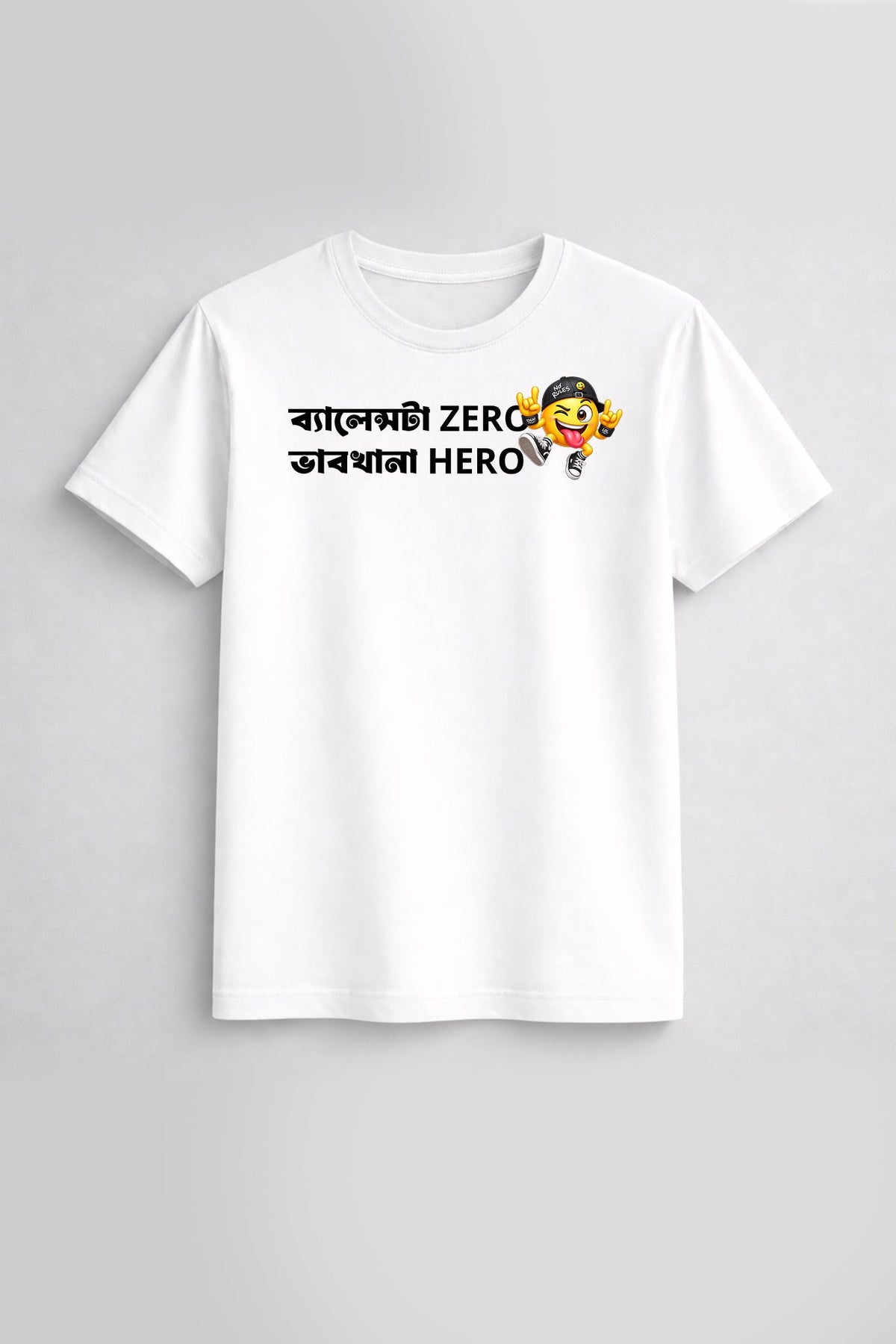 Balance ZERO, Vabkhana HERO | Regular Cotton T-Shirt | Krazy Kind KRAZYKIND
