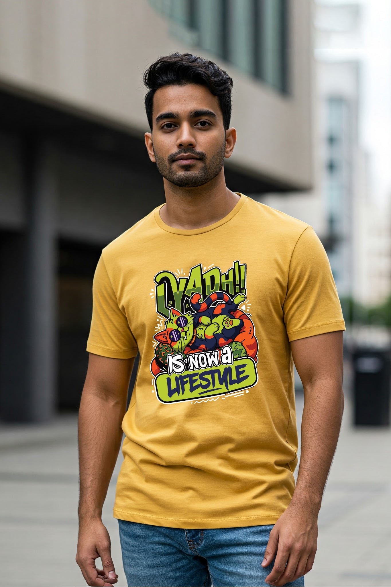 Laydh Lifestyle| Regular Cotton T-Shirt for Men | Krazy Kind KRAZYKIND