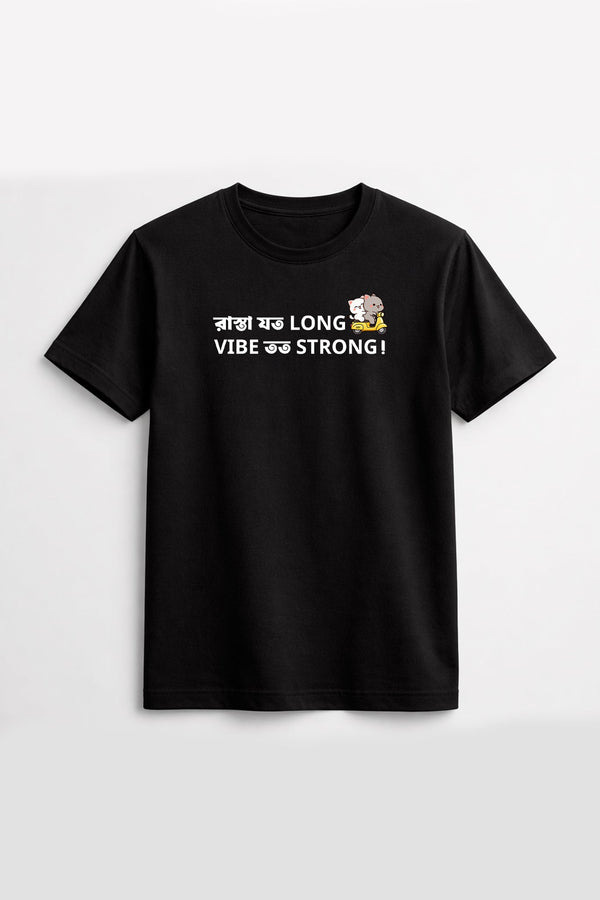 Rasta LONG, Vibe STRONG | Regular Cotton T-Shirt | Krazy Kind KRAZYKIND