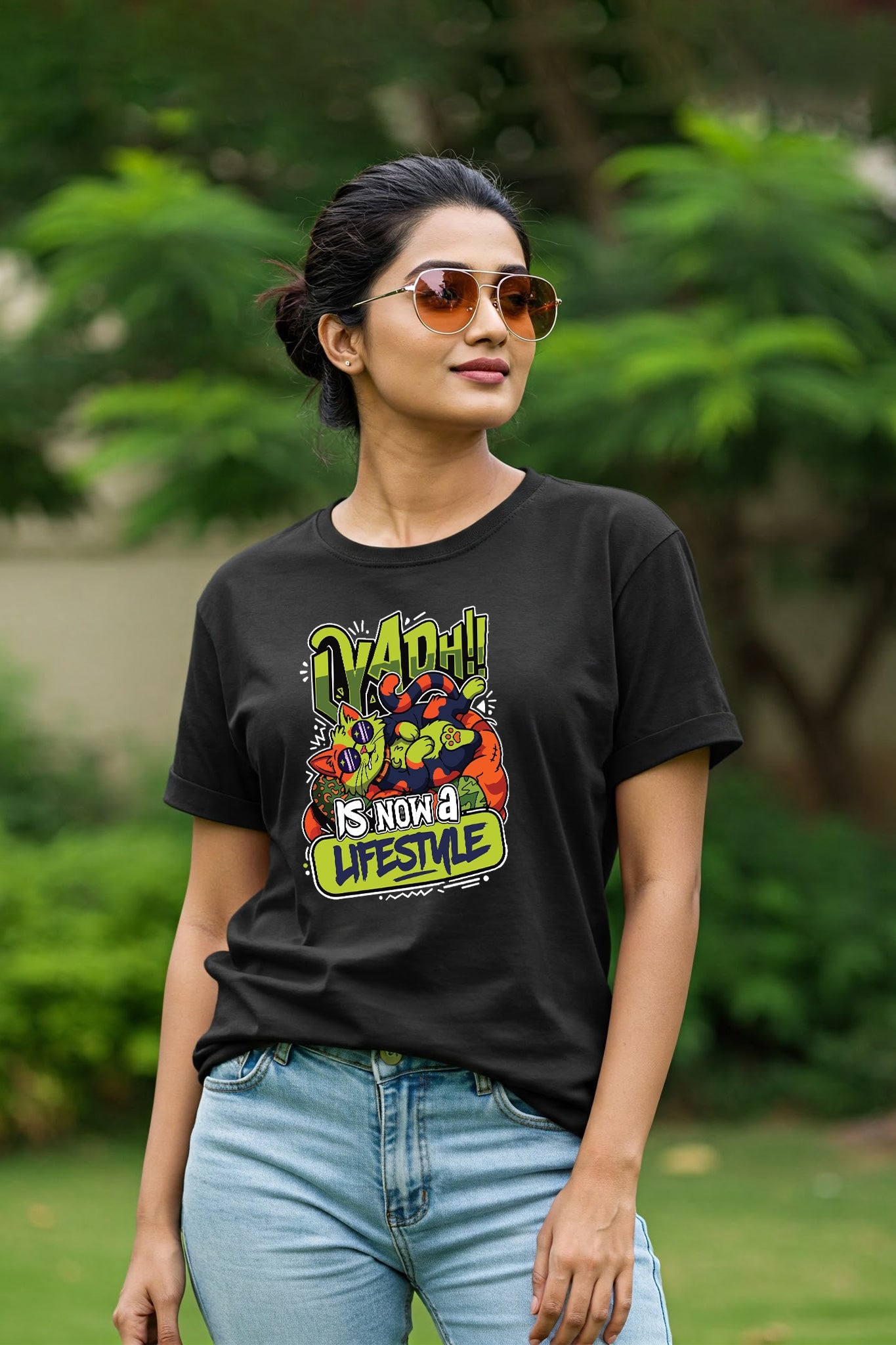 Laydh Lifestyle| Regular Cotton T-Shirt for Women | Krazy Kind KRAZYKIND