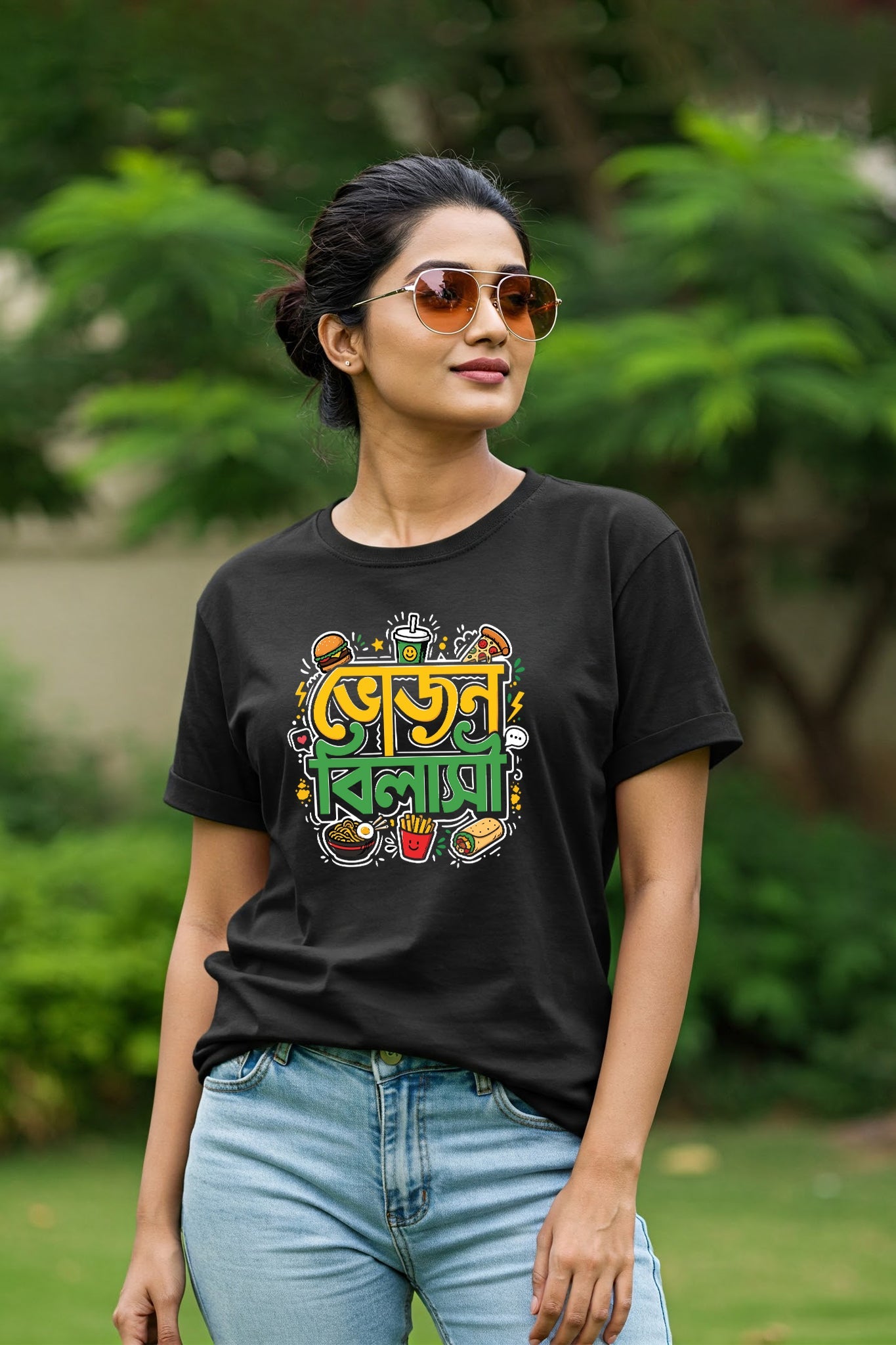 Vojon Bilasi| Regular Cotton T-Shirt for Women | Krazy Kind KRAZYKIND