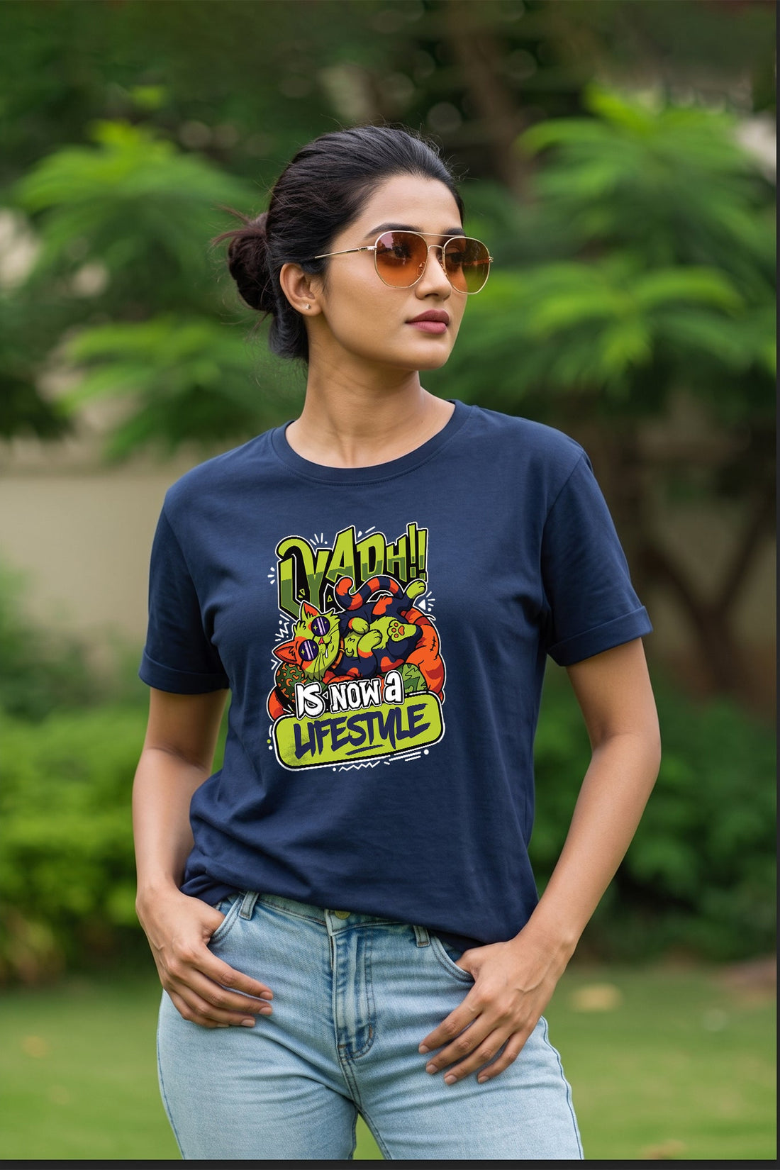 Laydh Lifestyle| Regular Cotton T-Shirt for Women | Krazy Kind KRAZYKIND