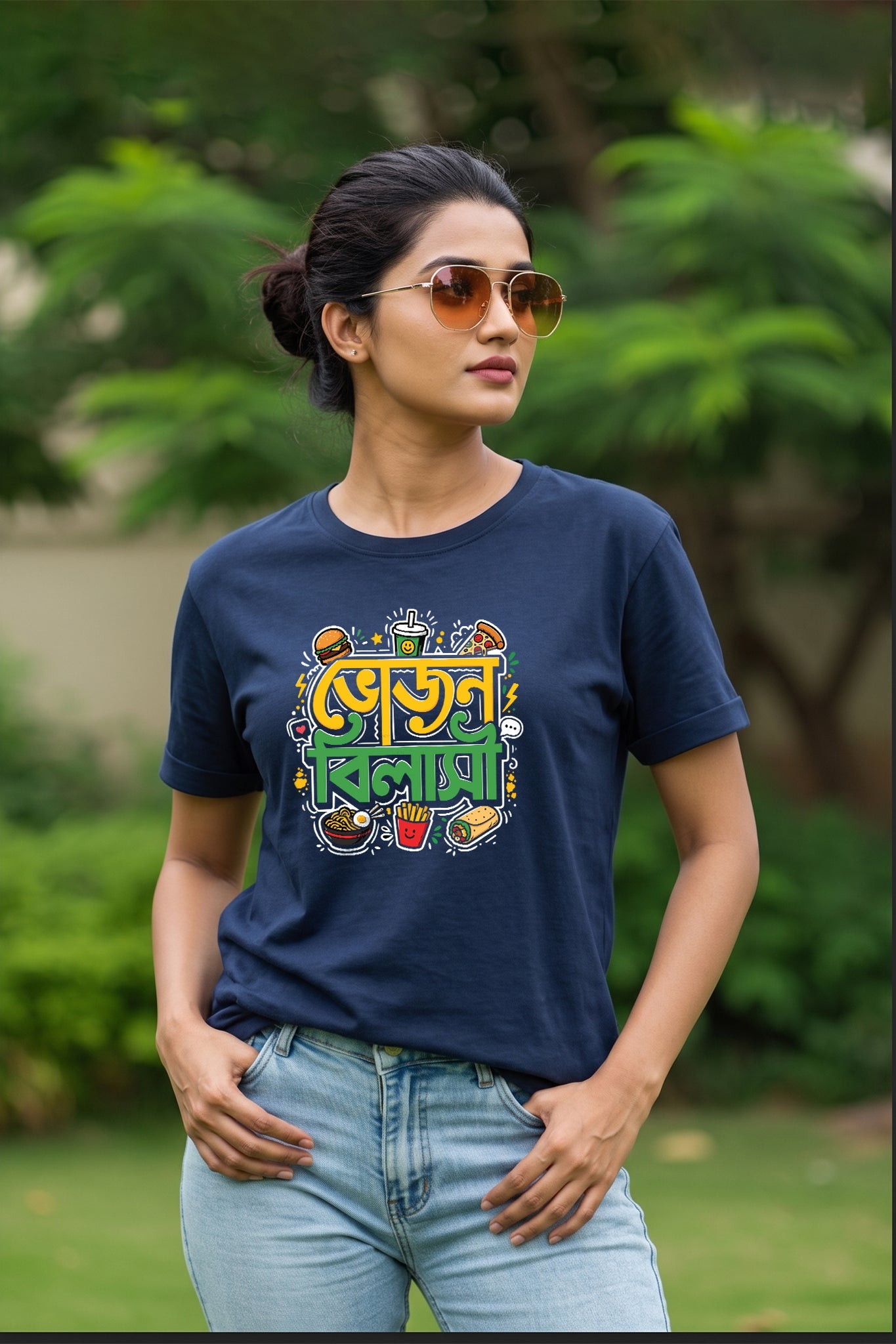 Vojon Bilasi| Regular Cotton T-Shirt for Women | Krazy Kind KRAZYKIND