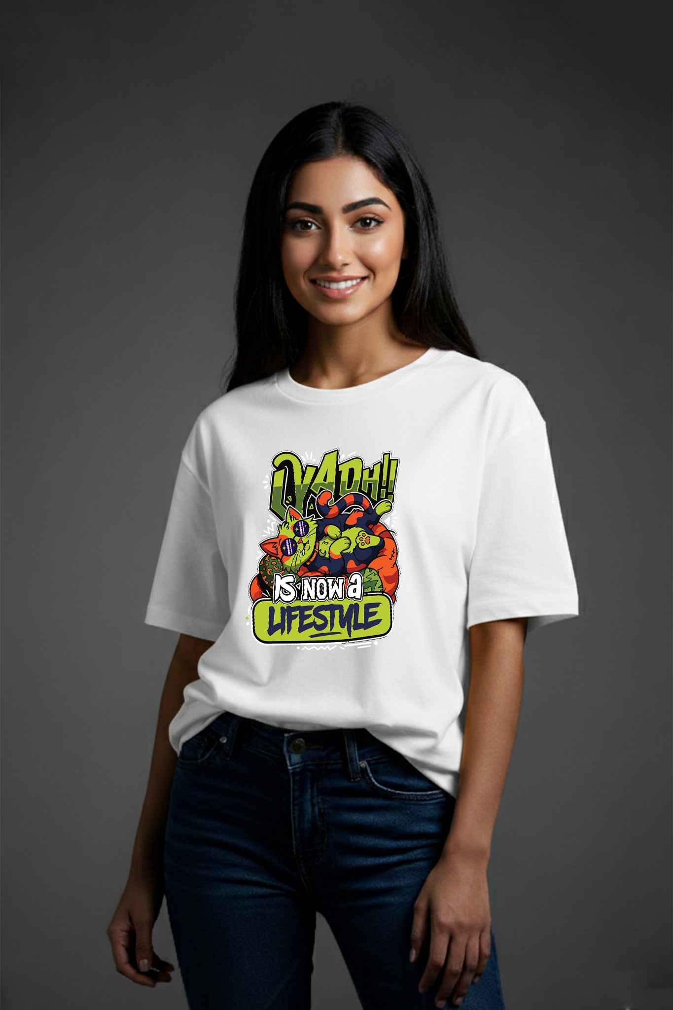 Laydh Lifestyle| Regular Cotton T-Shirt for Women | Krazy Kind KRAZYKIND
