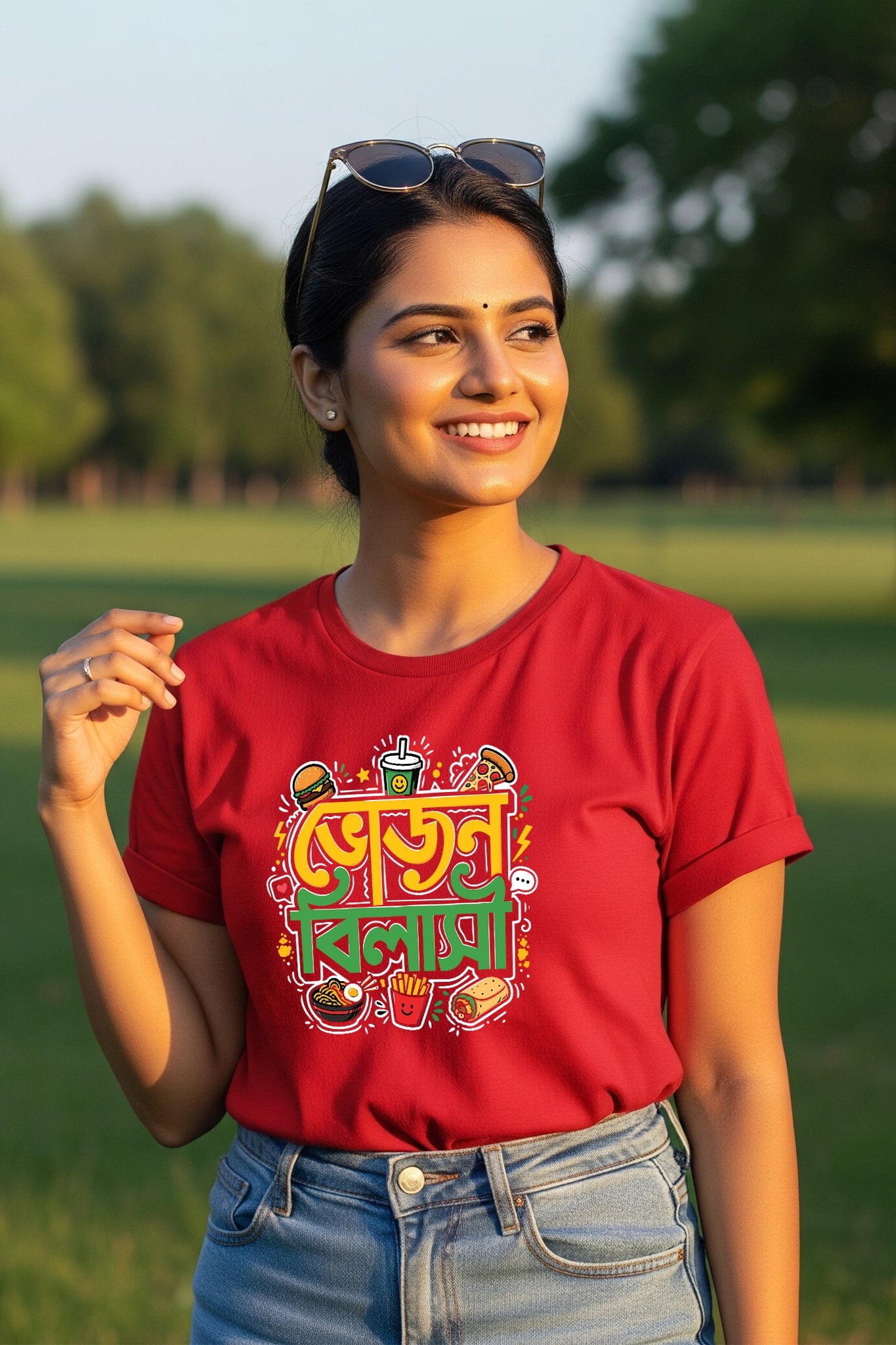 Vojon Bilasi| Regular Cotton T-Shirt for Women | Krazy Kind KRAZYKIND