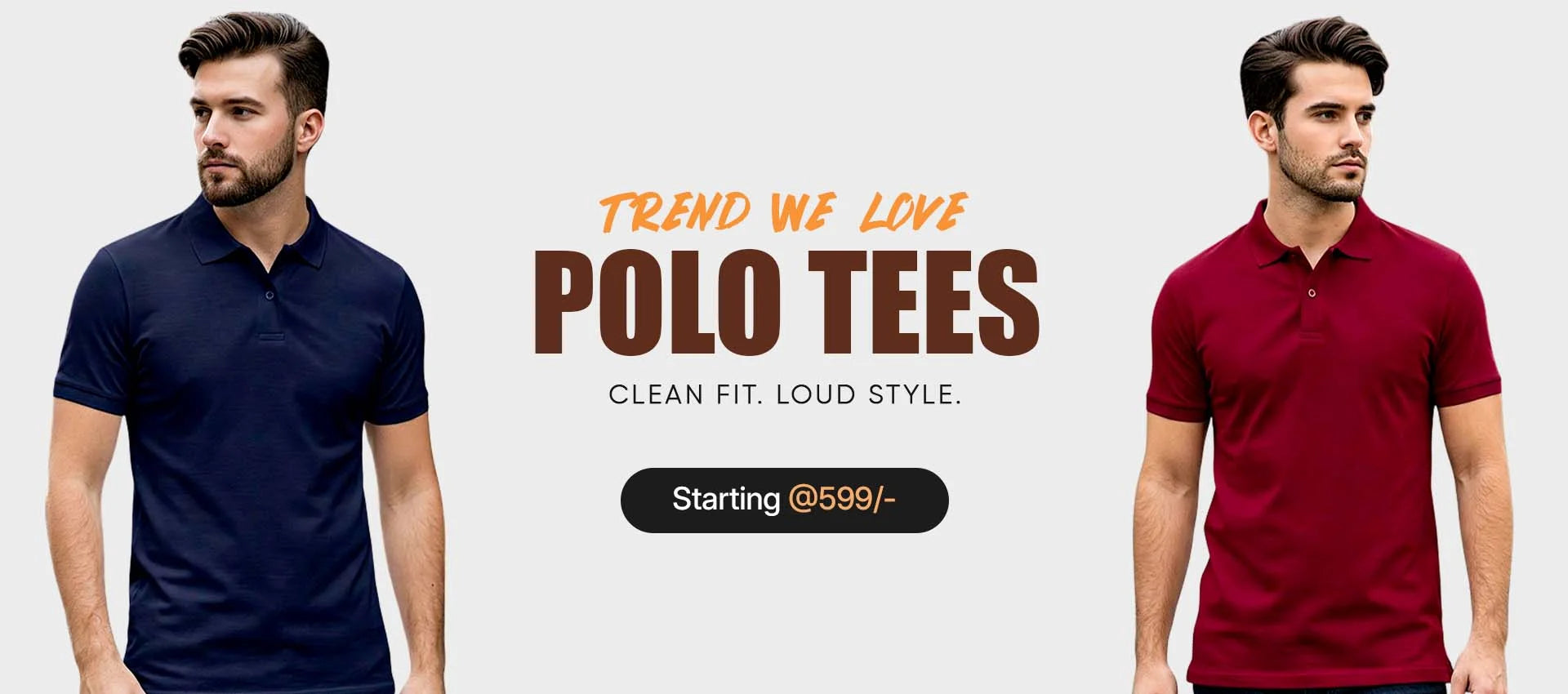 Two men wearing navy and red polo shirts with promotional text on a light gray background.1621243260e1af0c20-0