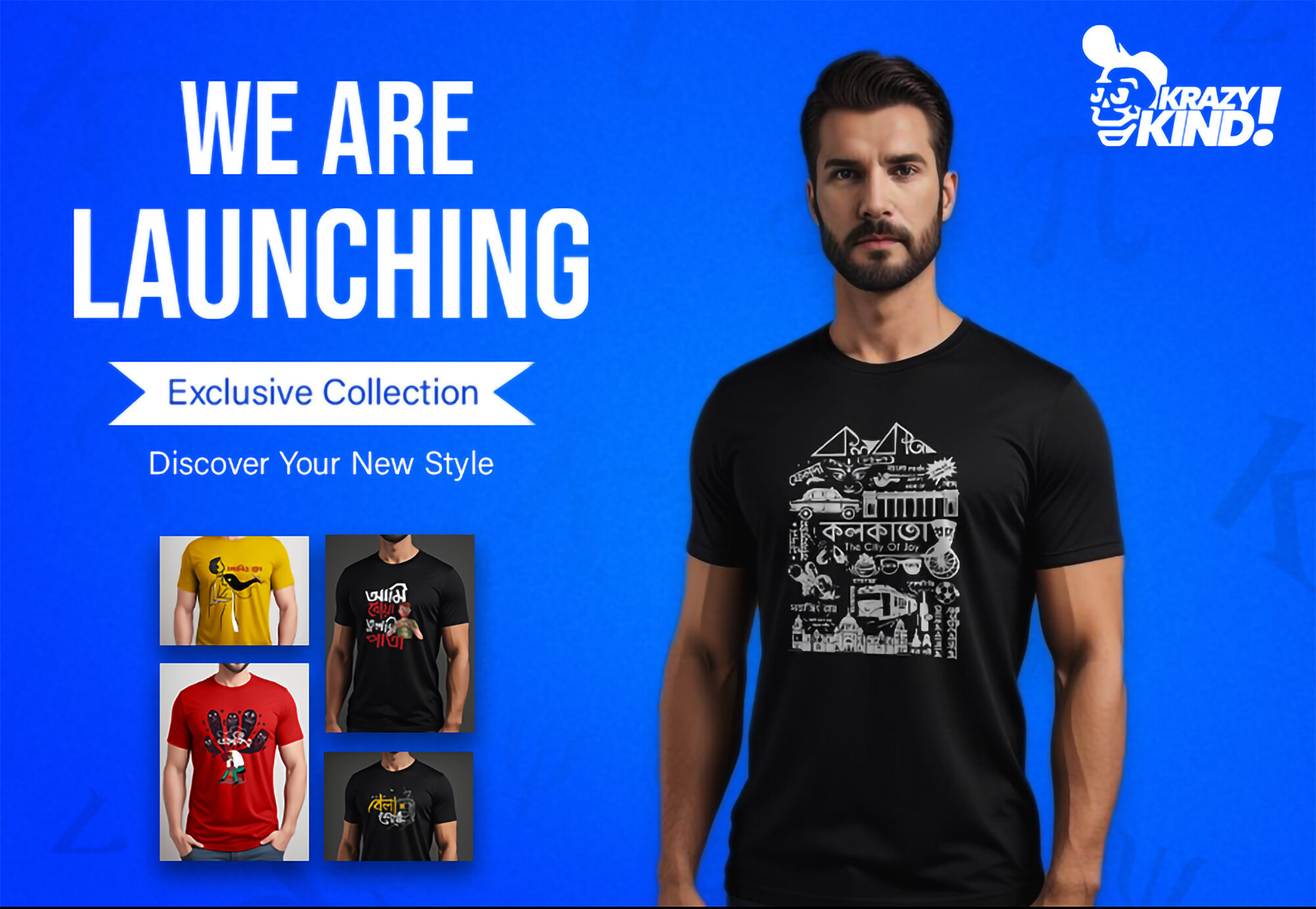 Launching KrazyKind: A Journey into T-Shirts, Creativity, and Indian Emotions