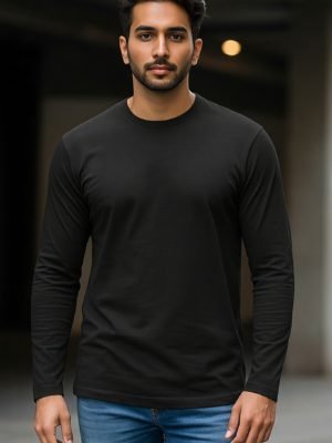 Black Solid Full Sleeve