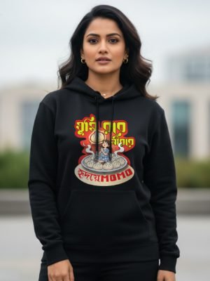 Momo Black Hoodie