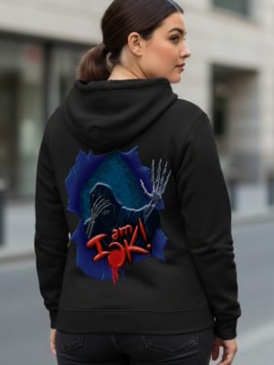 I am Okay Black Hoodie