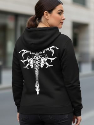 Scorpion Mecha Spine Black Hoodie
