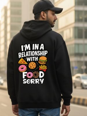 Food Lover Black Hoodie